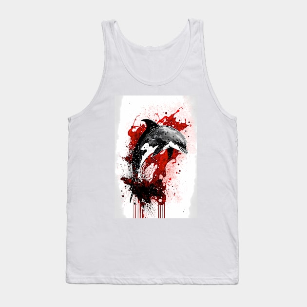 Portrait of a Dolphin Tank Top by TortillaChief